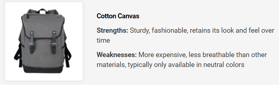 Cotton canvas