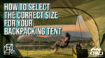 correct size backpacking tent